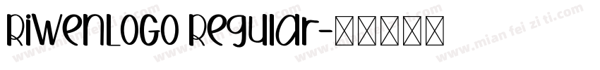 RiWenLOGO Regular字体转换